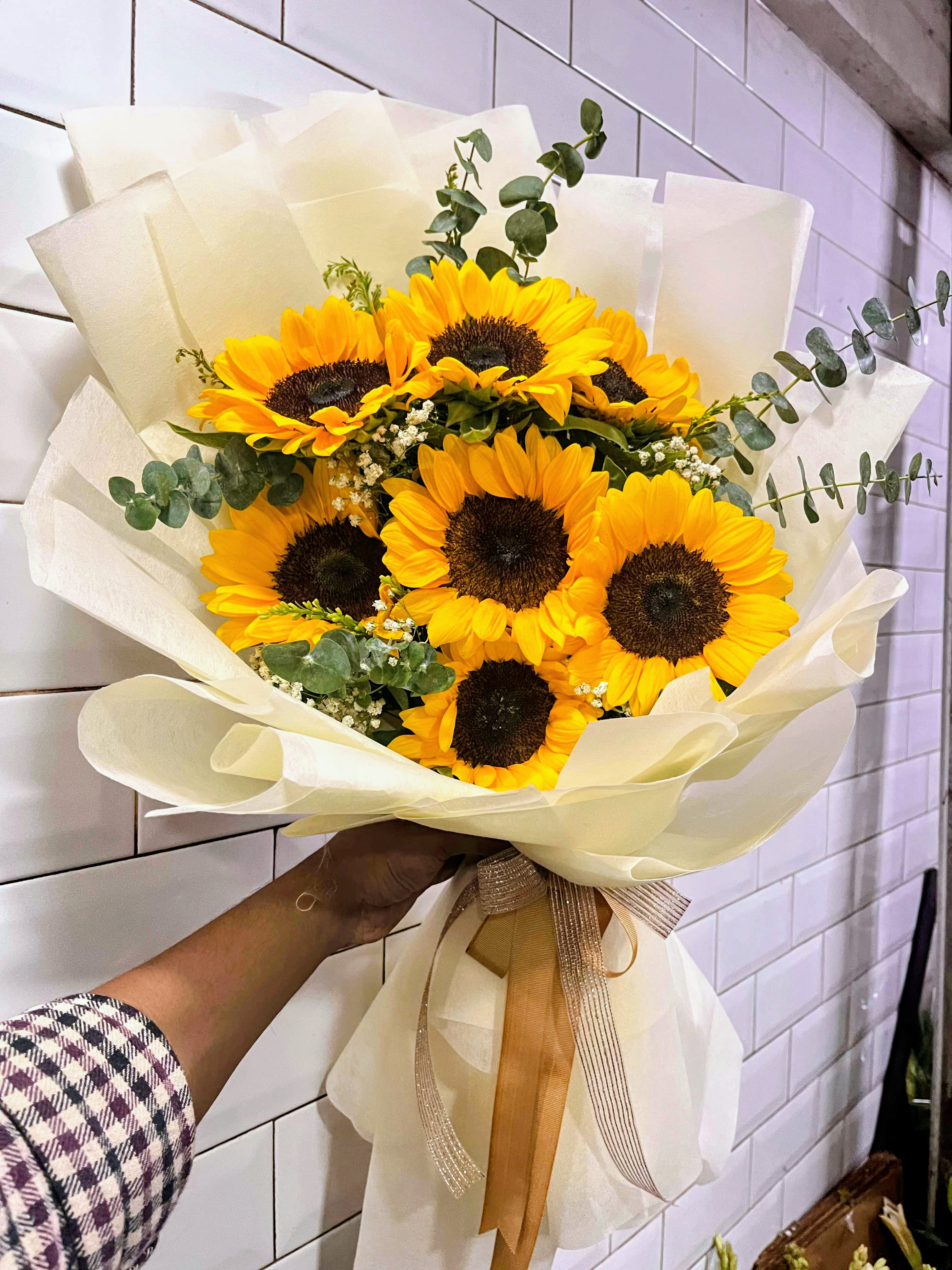 Golden Sunshine Sunflower Bouquet