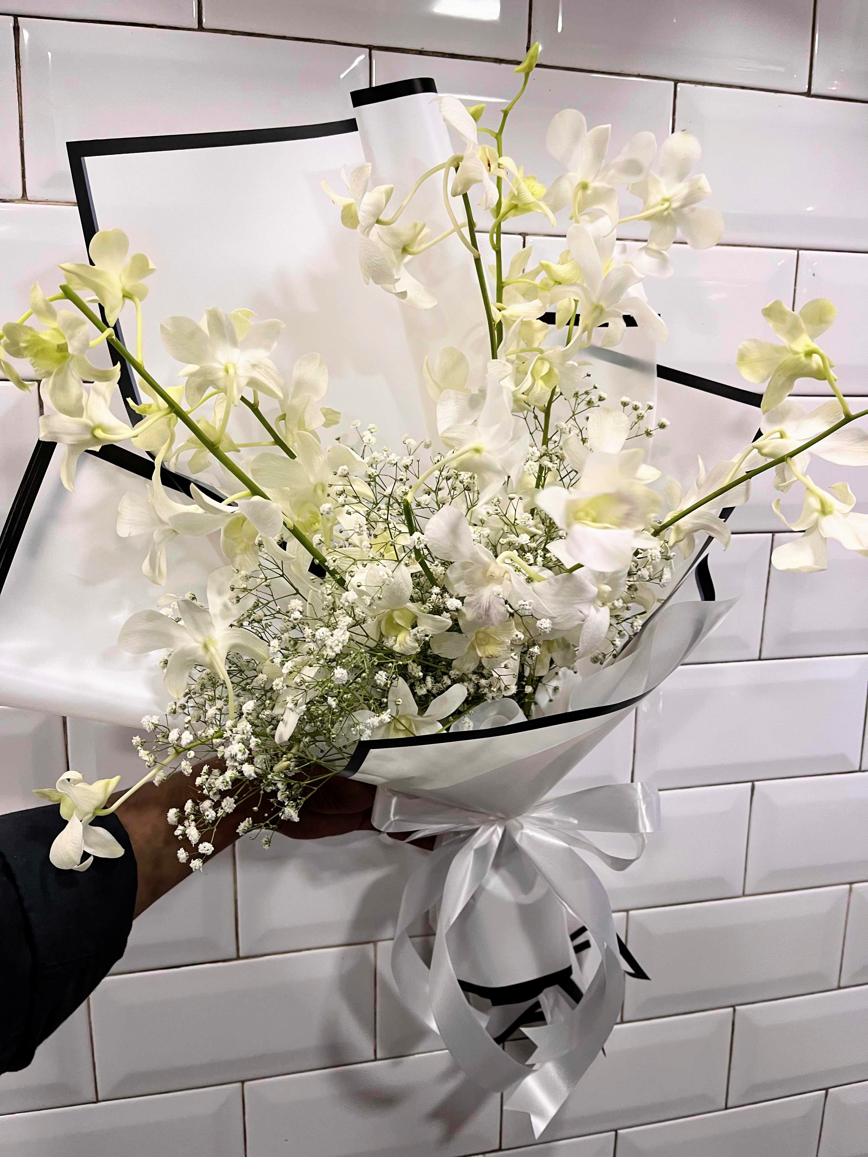Ivory Orchid Elegance Bouquet