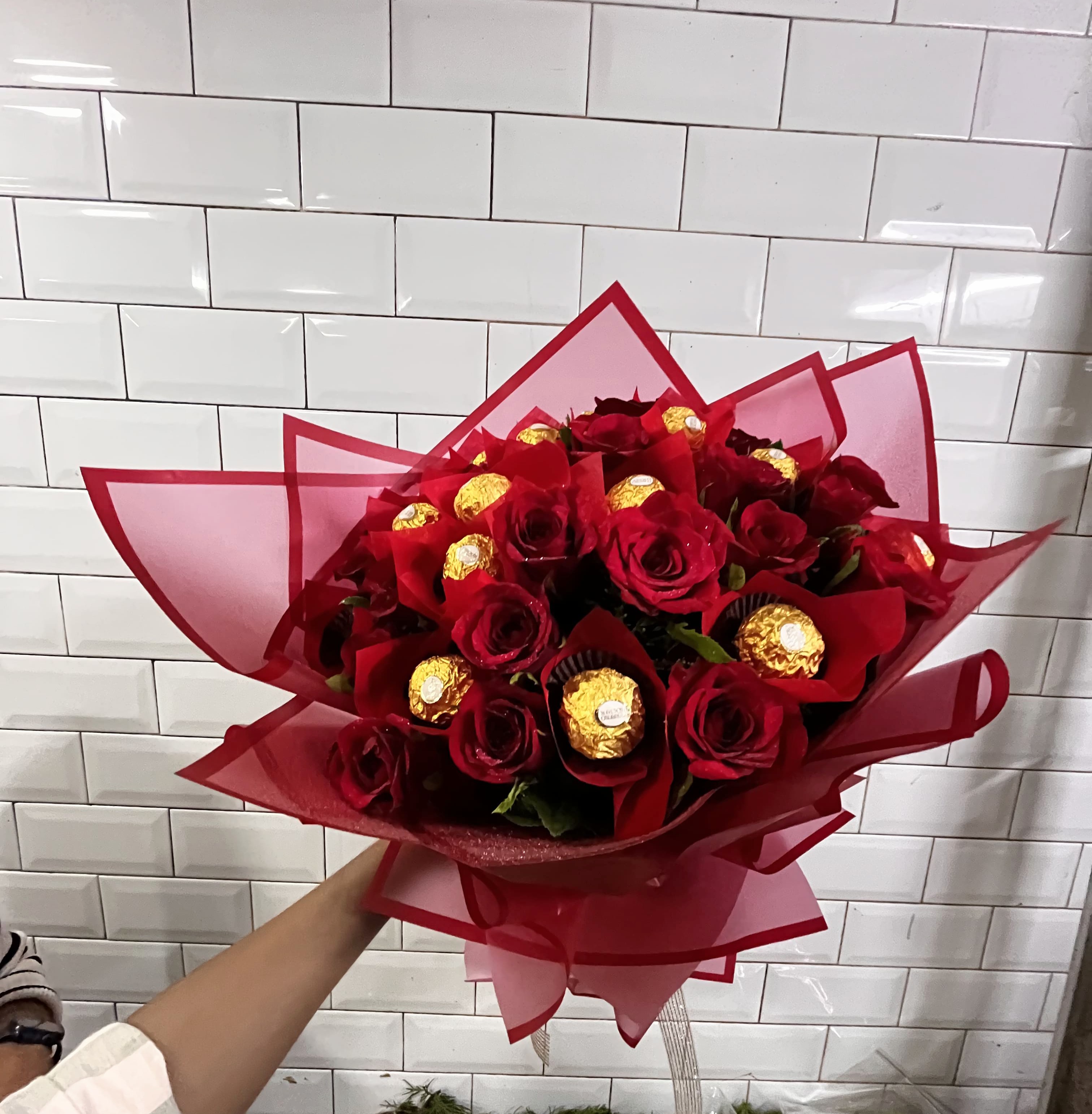 Red Rose & Ferrero Rocher Delight Bouquet