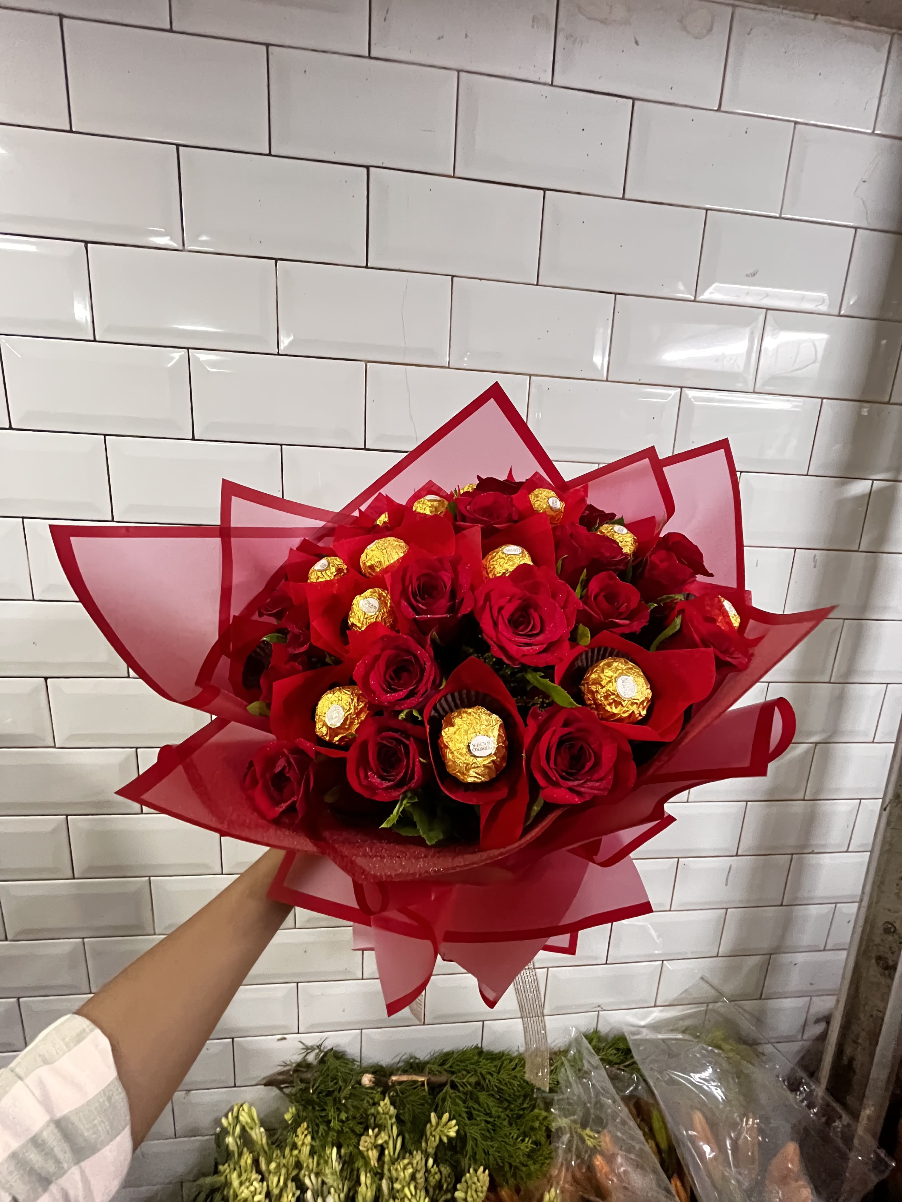 Red Rose & Ferrero Rocher Delight Bouquet