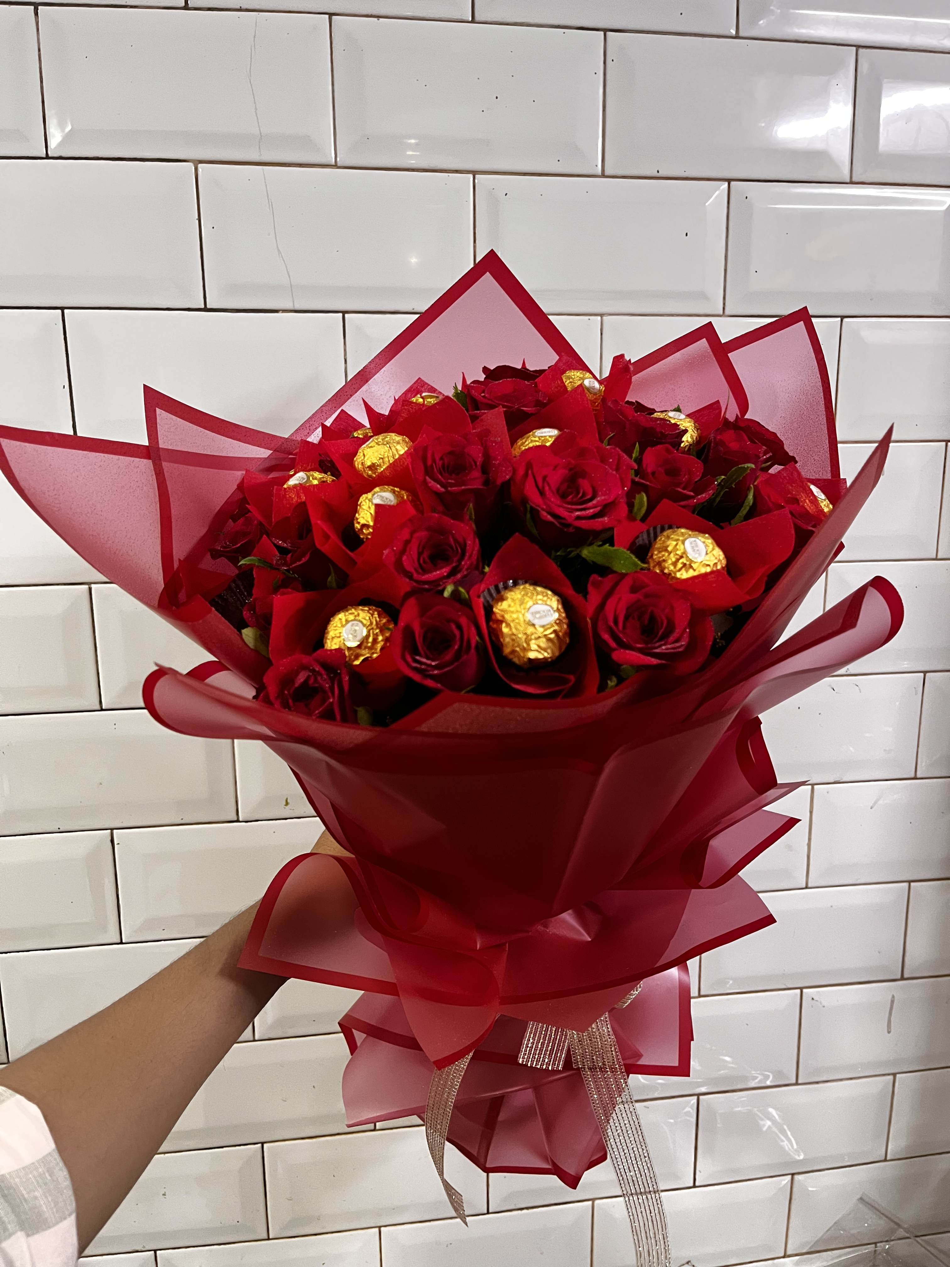 Red Rose & Ferrero Rocher Delight Bouquet