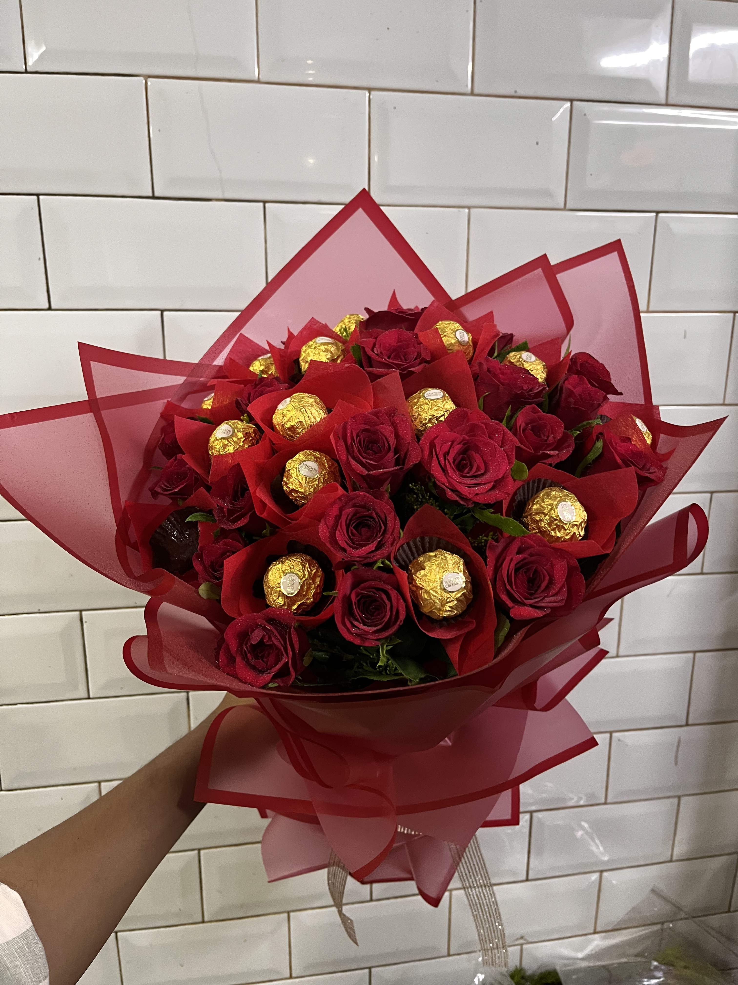 Red Rose & Ferrero Rocher Delight Bouquet