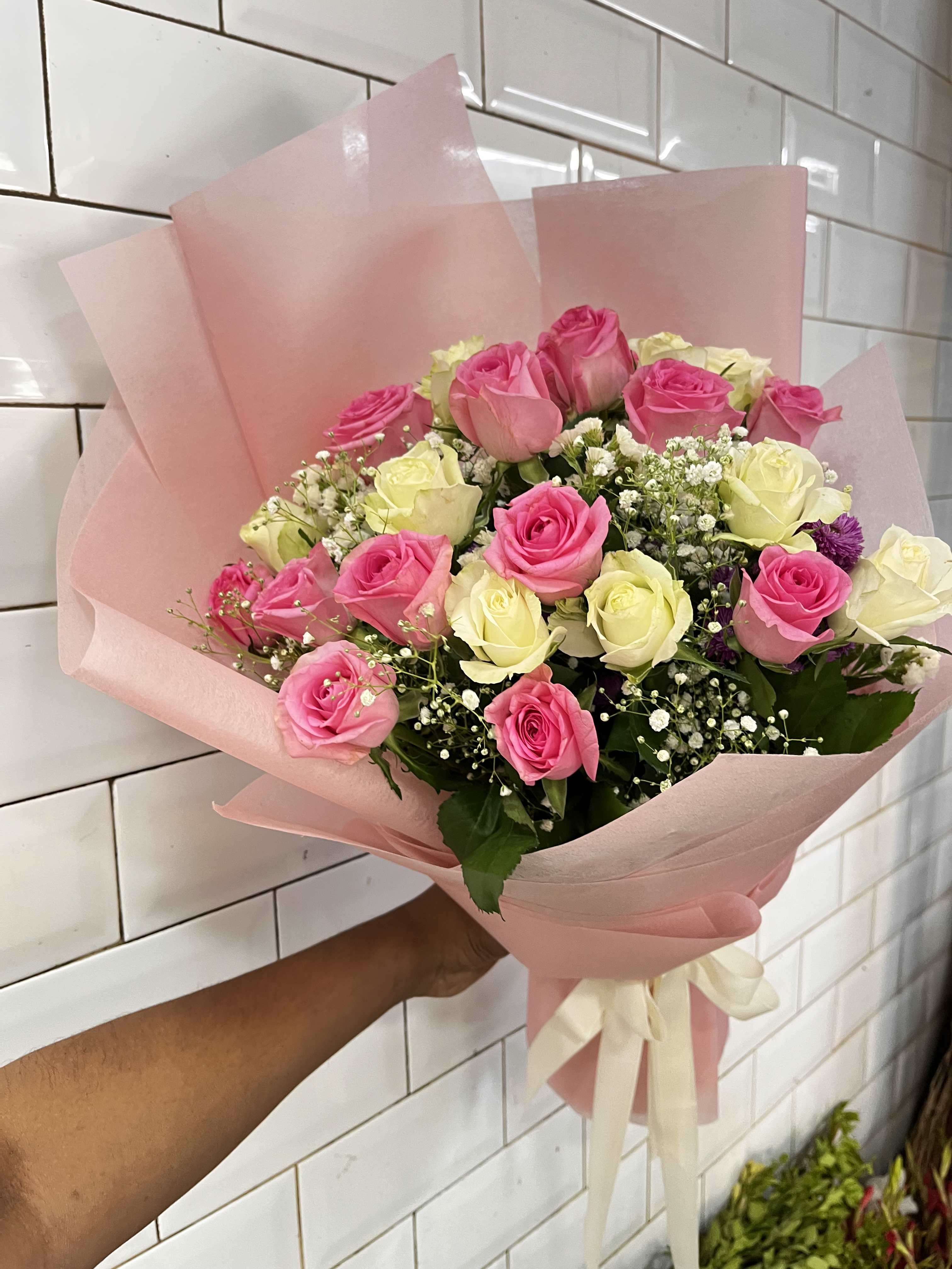 Pink & Ivory Romance Bouquet